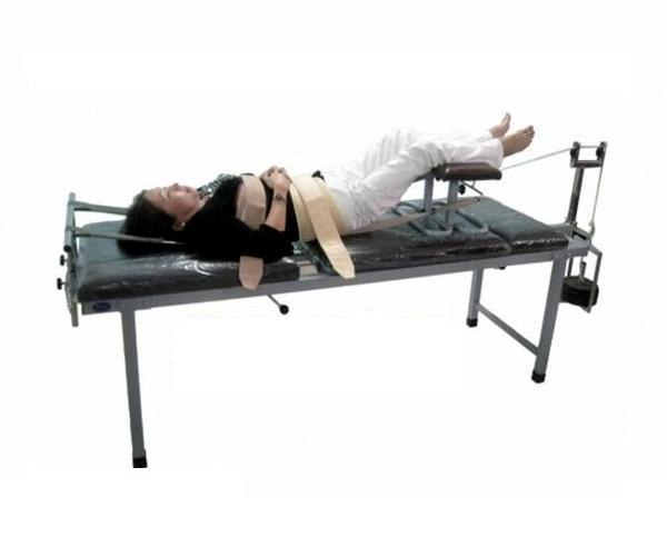 Giường kéo cột sống lưng, cổ (Sắt sơn tĩnh điện) 2 khúc
