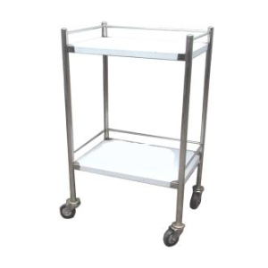 Xe đẩy inox 2 tầng 30 x 40 (không hộc) SUS 201