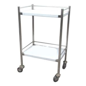 Xe đẩy inox 2 tầng 40 x 60 (không hộc)