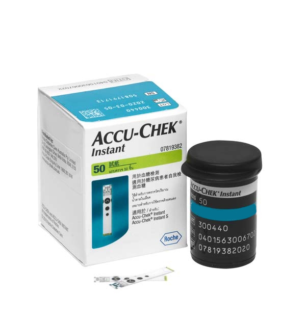 Que thử đường huyết Accu-Check Instant 50